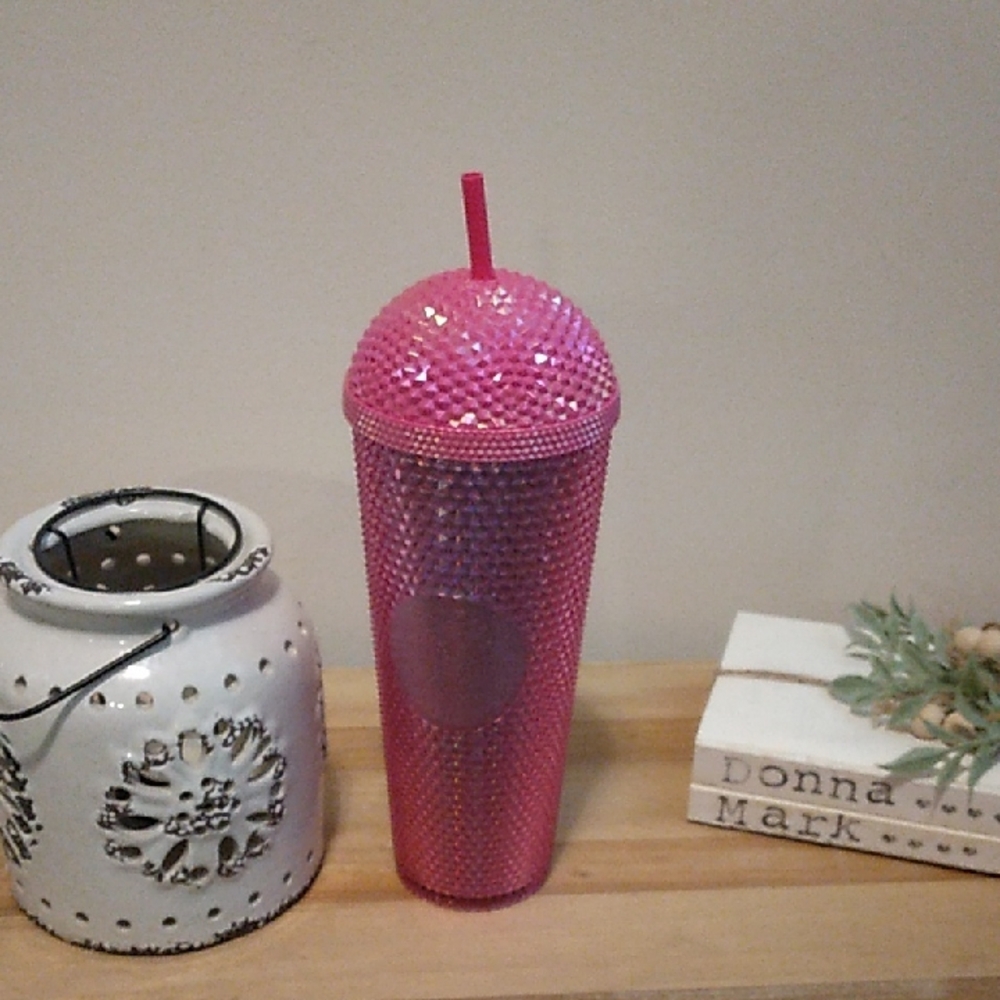 Starbucks 24 oz. Pink Studded Dome Tumbler Venti Cold Cup